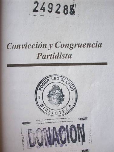 Convicción y congruencia partidista