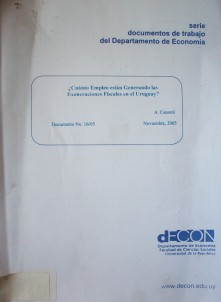 ¿Cuánto empleo están generando las exoneraciones fiscales en el Uruguay?