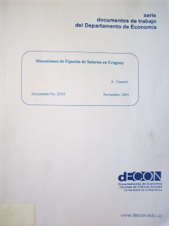 Mecanismos de fijación de salarios en Uruguay