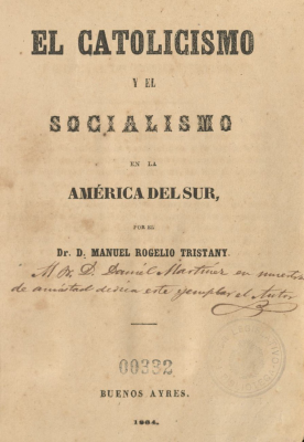 El catolicismo y el socialismo en la América del Sur