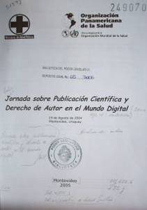 Jornada sobre publicación científica y derecho de autor en el mundo digital