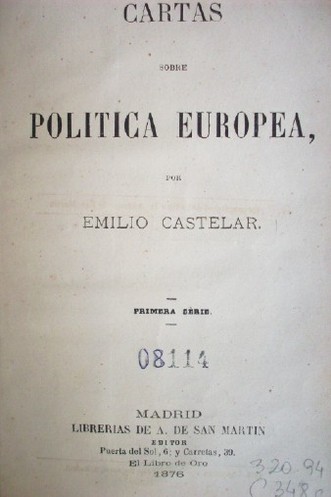 Cartas sobre política europea