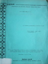 La coyuntura agropecuaria a mediados de 1988