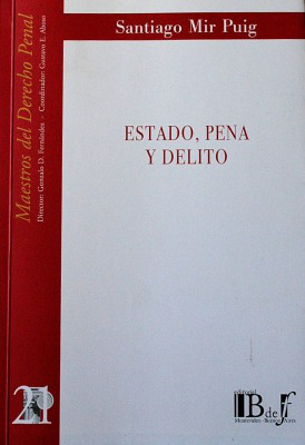 Estado, pena y delito