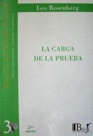 La carga de la prueba