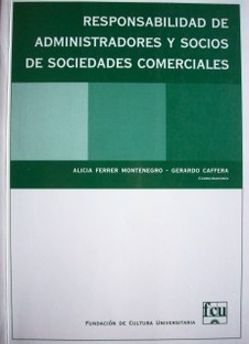 Responsabilidad de administradores y socios de sociedades comerciales