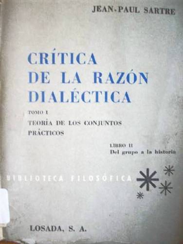 Crítica de la razón dialéctica