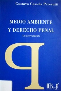 Medio ambiente y derecho penal : un acercamiento