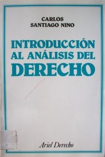 Introducción al análisis del derecho