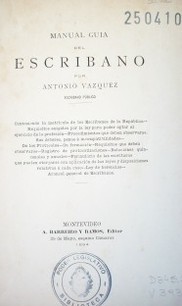 Manual guía del Escribano