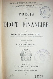 Précis de droit financier