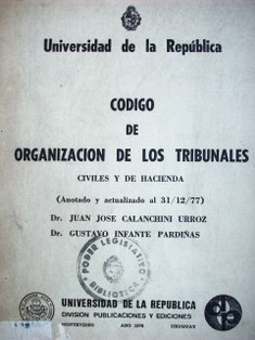 Código de organización de los tribunales