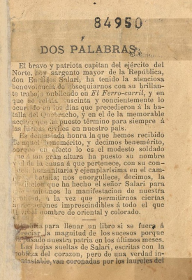 Diario de la campaña del Ejército del Norte