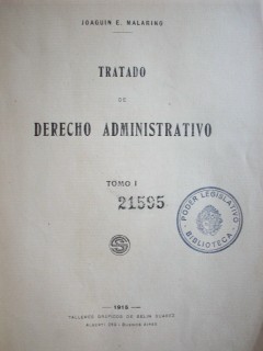 Tratado de Derecho Administrativo