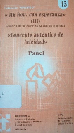"Concepto auténtico de laicidad" : panel