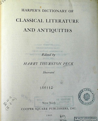 Harper's dictionary of classical literature and antiquities