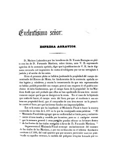 Excelentísimo señor : espresa (sic) agravios