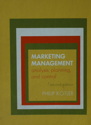 Marketing management : analysis, planning, and control