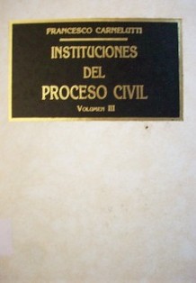 Instituciones del proceso civil