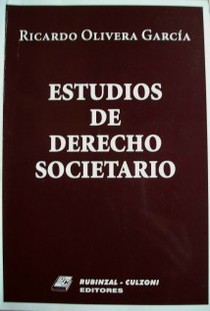 Estudios de derecho societario