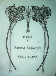 Poema a Marosa Di Giorgio