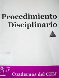 Procedimiento disciplinario
