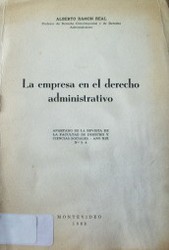 La empresa en el derecho administrativo