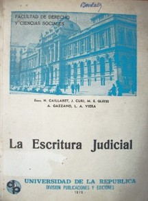 La escritura judicial