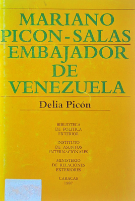 Mariano Picón-Salas : Embajador de Venezuela