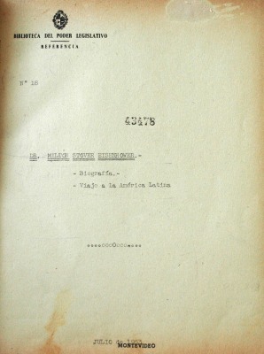 Dr. Milton Stover Eisenhower : biografía y viaje a la América Latina