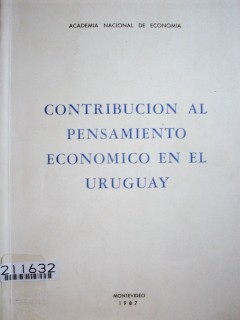 Contribución al pensamiento económico en el Uruguay, 1986