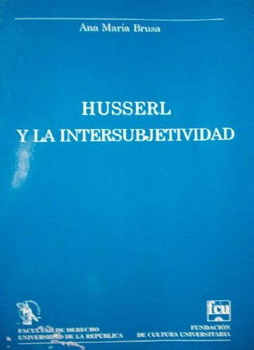 Husserl y la intersubjetividad