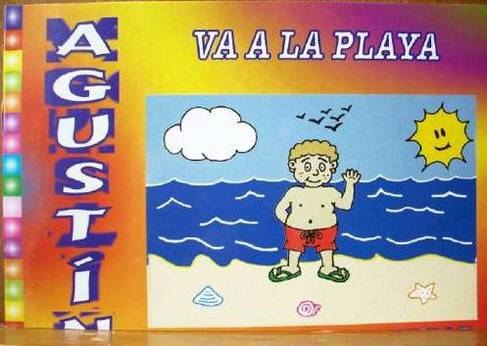 Agustín va a la playa : cuento para colorear