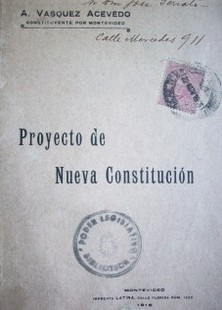 Proyecto de nueva Constitución