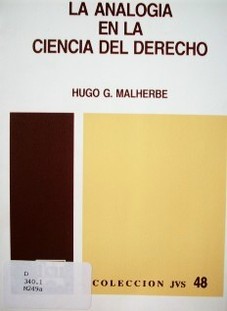 La analogía en la ciencia del derecho