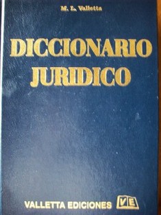 Diccionario jurídico