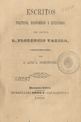 Escritos políticos, económicos y literarios