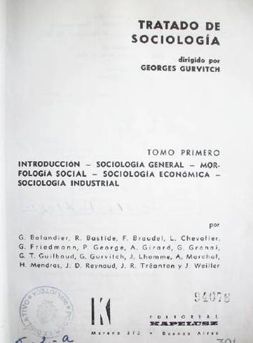 Tratado de sociología