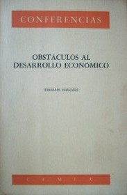 Obstáculos al desarrollo económico