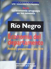 Rio Negro : economía del departamento : análisis y perspectivas al año 2010
