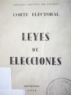 Leyes de elecciones