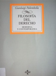 Filosofía del derecho : moderna y contemporánea