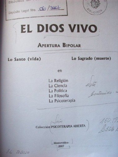 El dios vivo : apertura bipolar