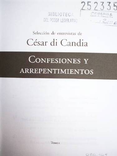 Confesiones y arrepentimientos