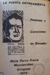 La puerta entreabierta : poemas y canciones en borrador