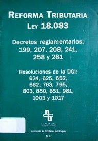 Reforma tributaria : ley 18.083