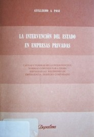 La intervención del Estado en empresas privadas