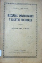 Discursos universitarios y escritos culturales