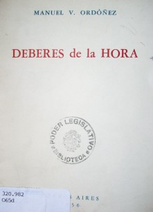 Deberes de la hora