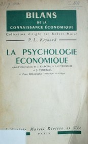 La psychologie economique